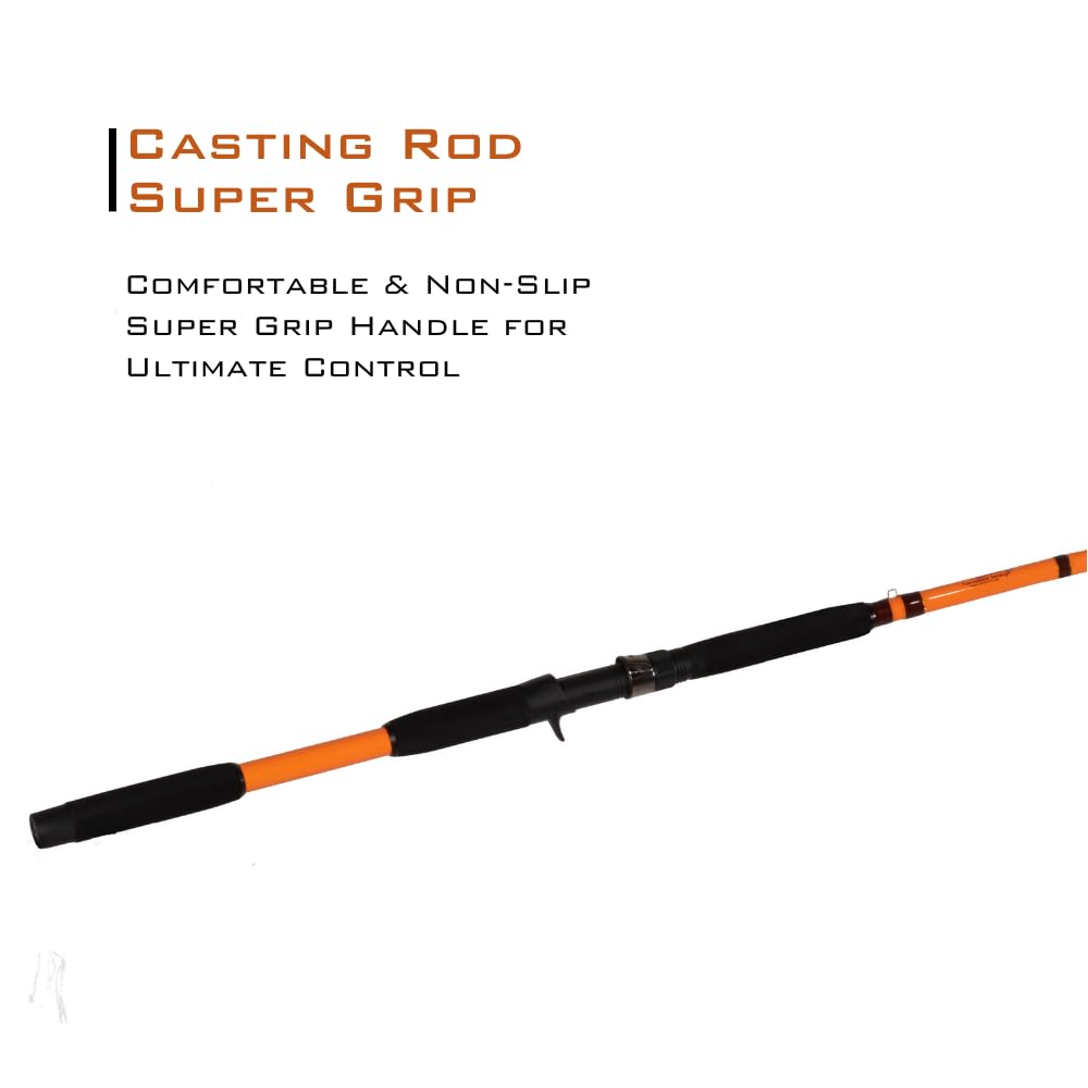 7'6" One-Piece Casting Rod with S-Glass, E-Glass & Carbon Graphite V4415
