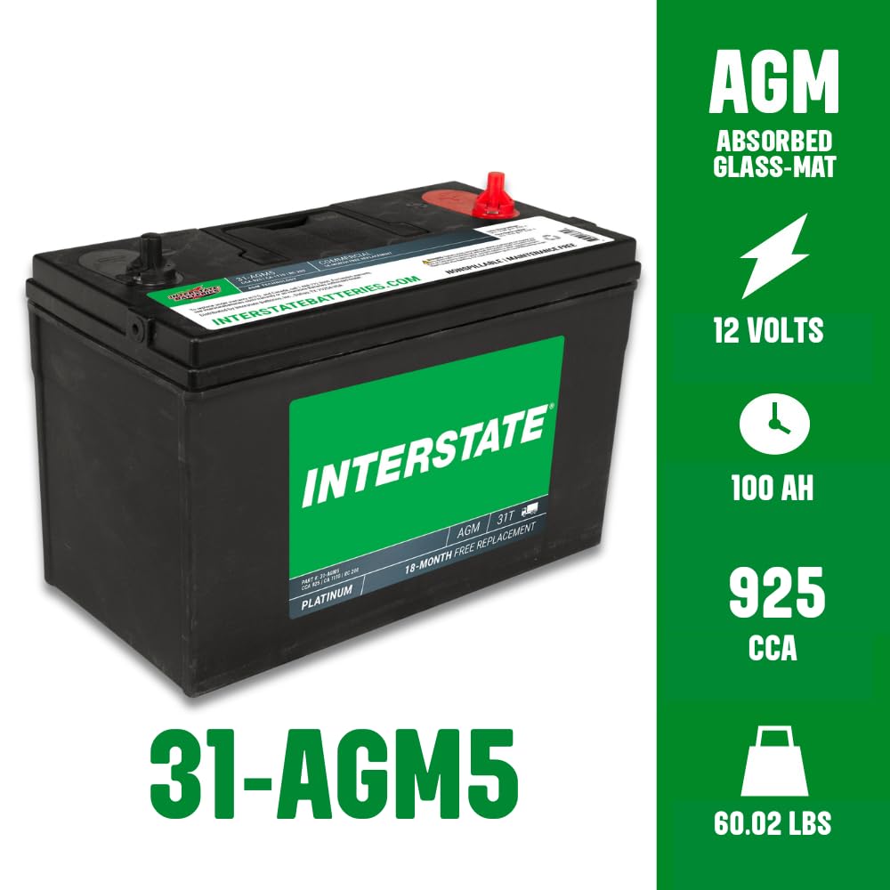12V 100Ah Group 31 AGM Marine/RV Battery K65551