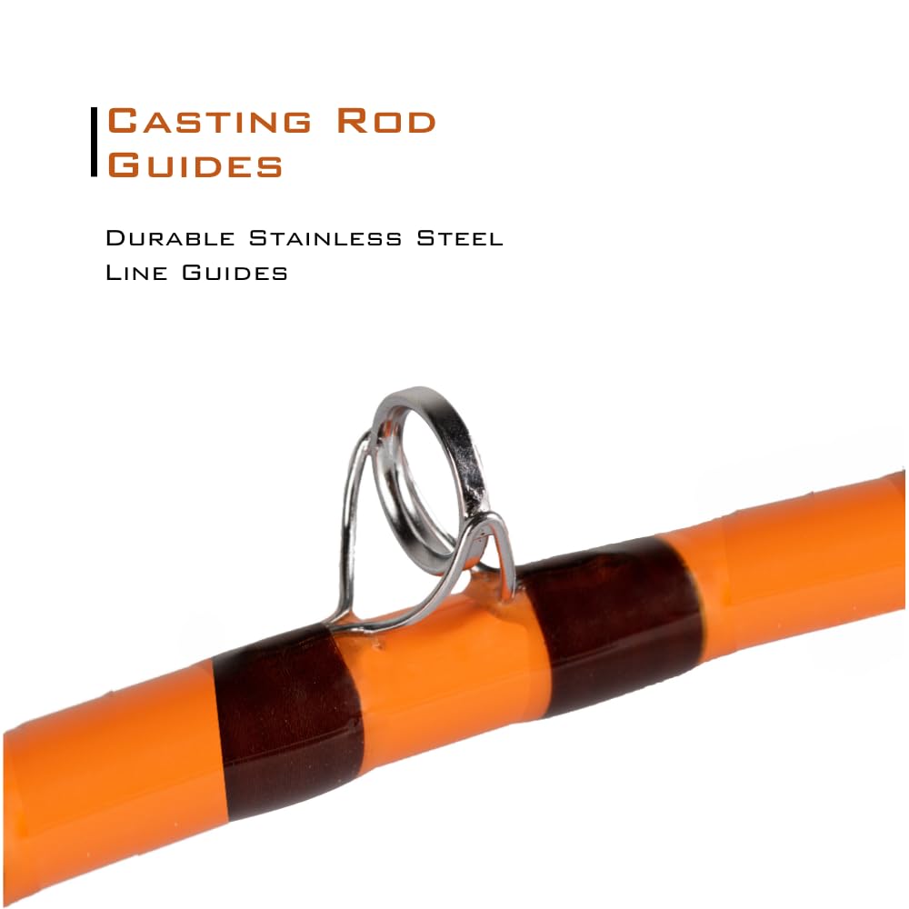 7'6" One-Piece Casting Rod with S-Glass, E-Glass & Carbon Graphite V4415