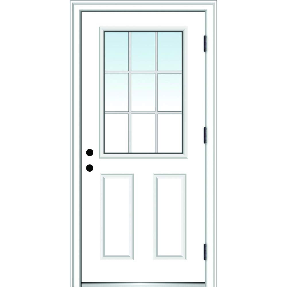 Primed Left Hand Outswing Prehung Steel Door 36"x80" Y5728