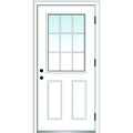 Primed Left Hand Outswing Prehung Steel Door 36"x80" Y5728