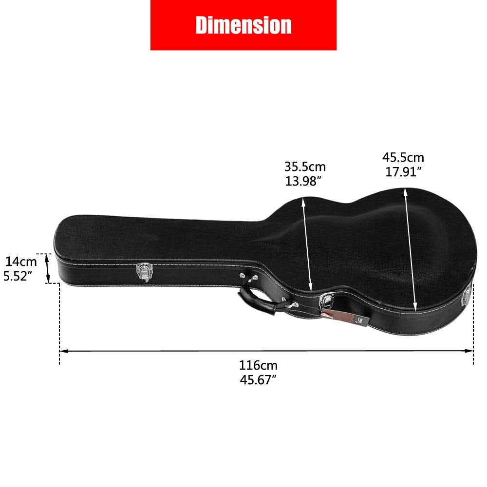 42-Inch Hard Electric Guitar Case with Lock Latch Z4145