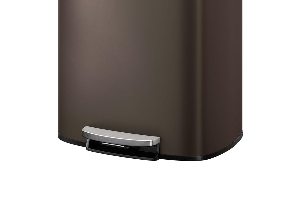 13.2 Gal & 2.6 Gal Stainless Steel Step-On Trash Can Combo Set D270