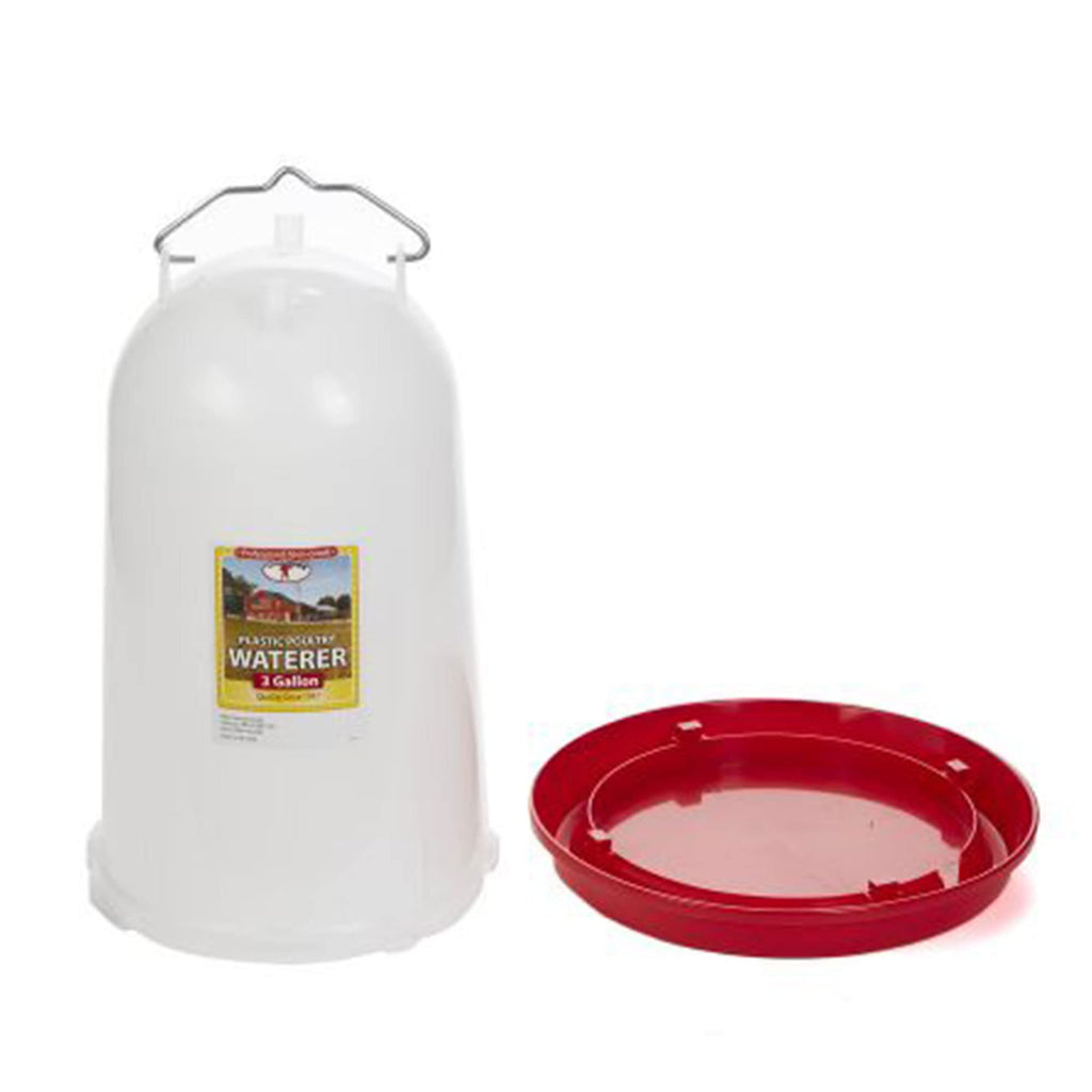 3 Gallon Plastic Gravity Fed Waterer 4-Pack L9954
