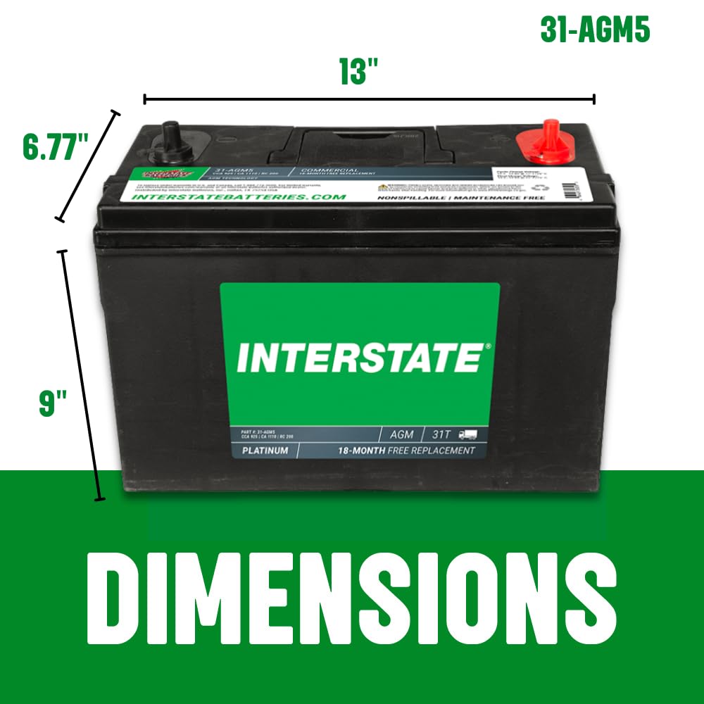 12V 100Ah Group 31 AGM Marine/RV Battery K65551