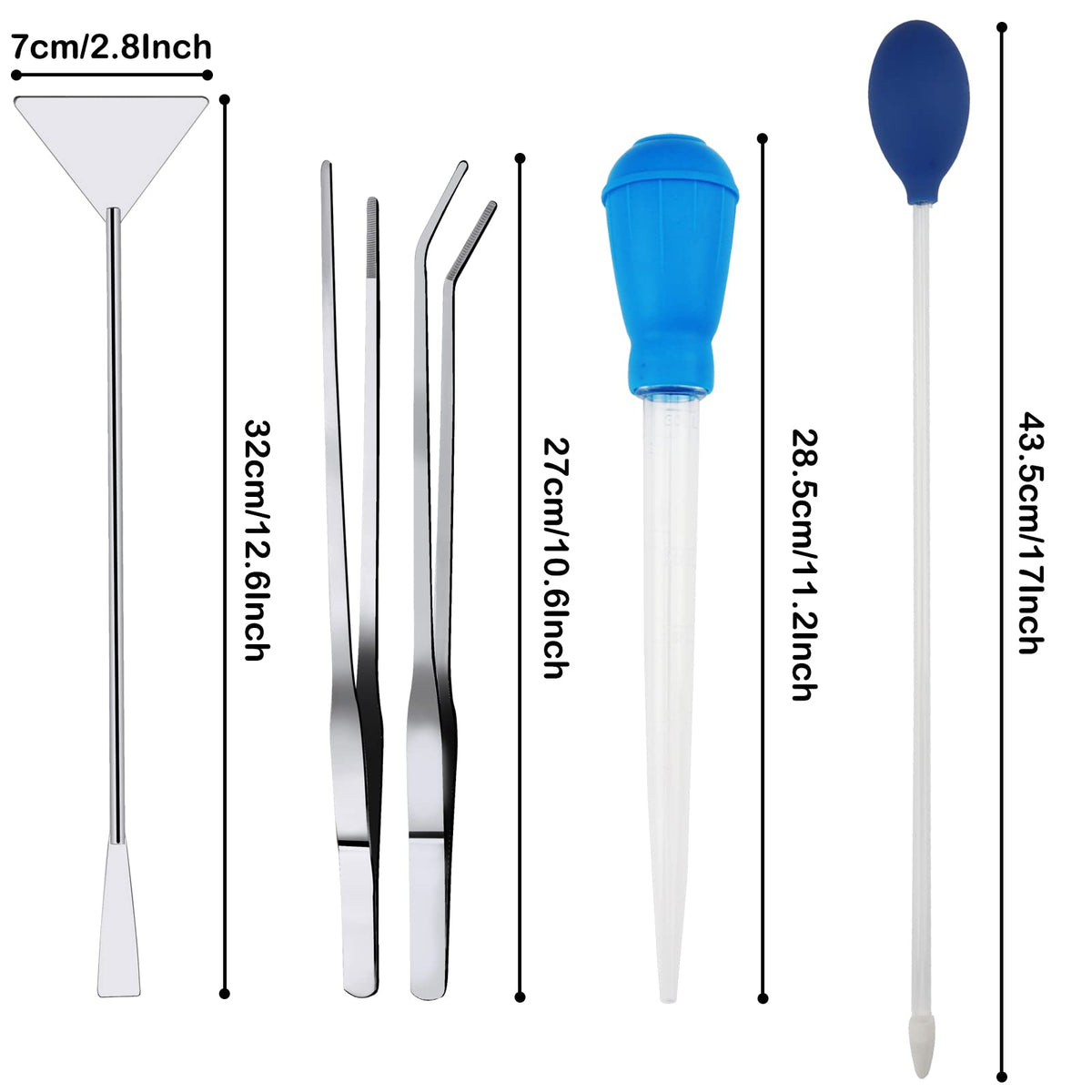 8 in 1 Stainless Steel Aquarium Cleaning Tools K600439