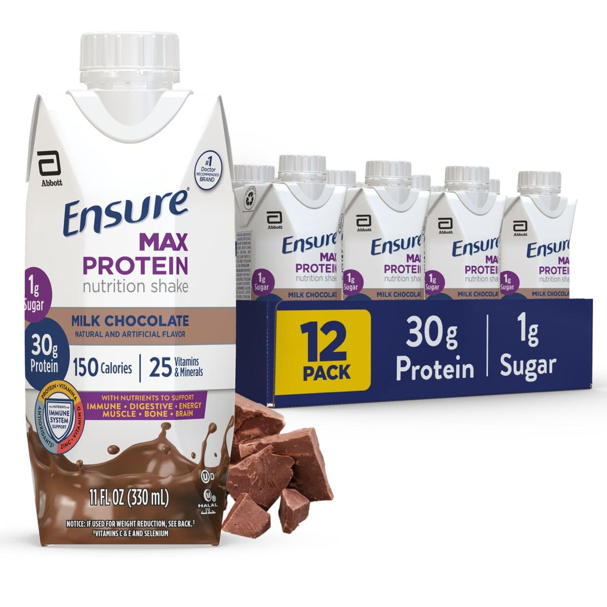 Nutrition Shake, 24 Count, 16 Grams of Protein H77875
