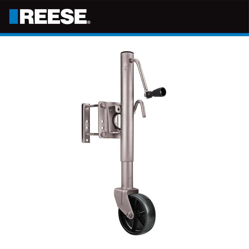 Round Trailer Jack, 1,000 lbs. Lift Capacity, 10 Inch Travel U72286