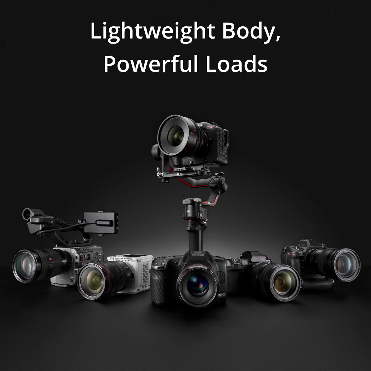 3-Axis Gimbal Stabilizer with Carbon Fiber Arms, Black P2414