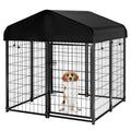 Welded Wire Dog Kennel with Roof S384