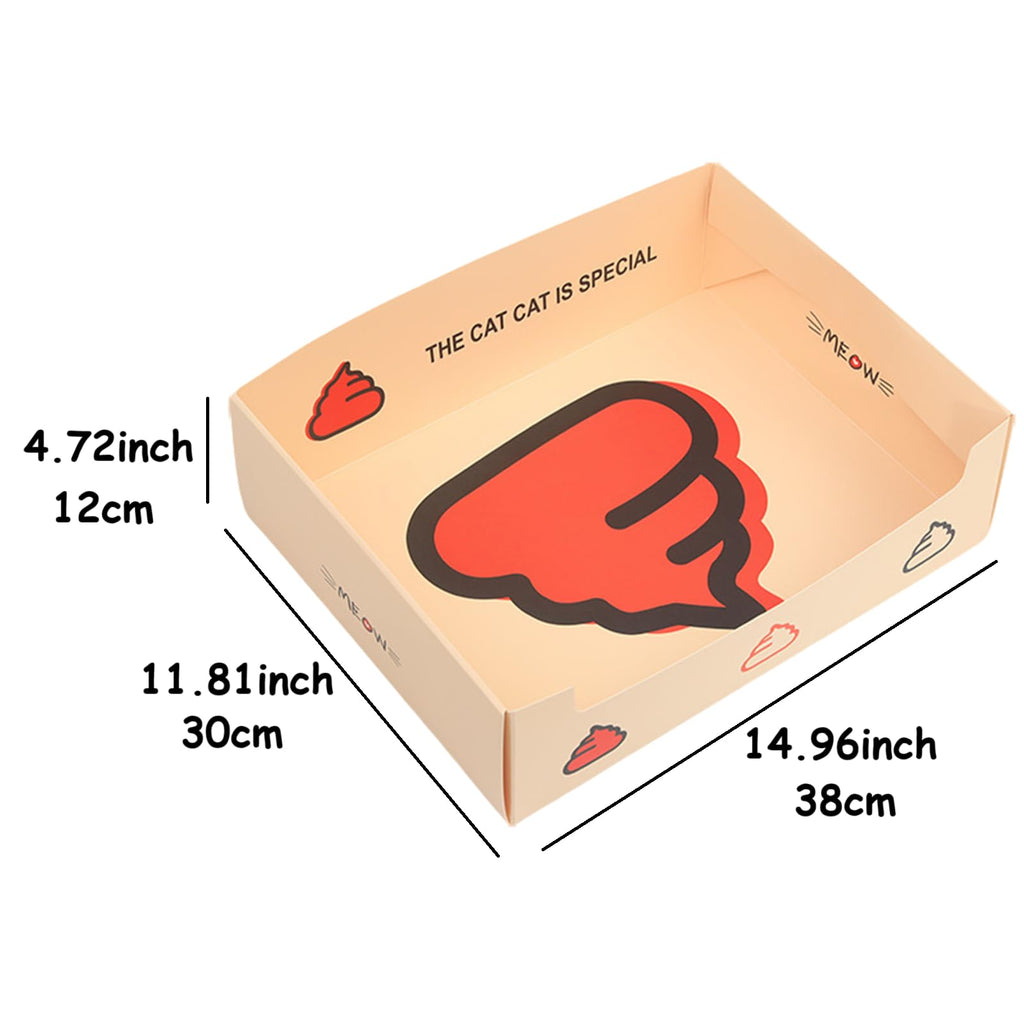 Disposable Foldable Cardboard Cat Litter Box C217598