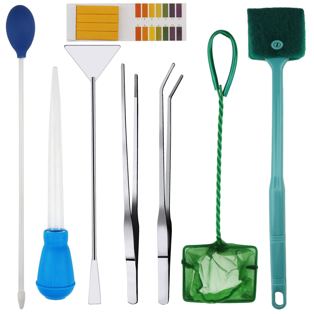 8 in 1 Stainless Steel Aquarium Cleaning Tools K600439
