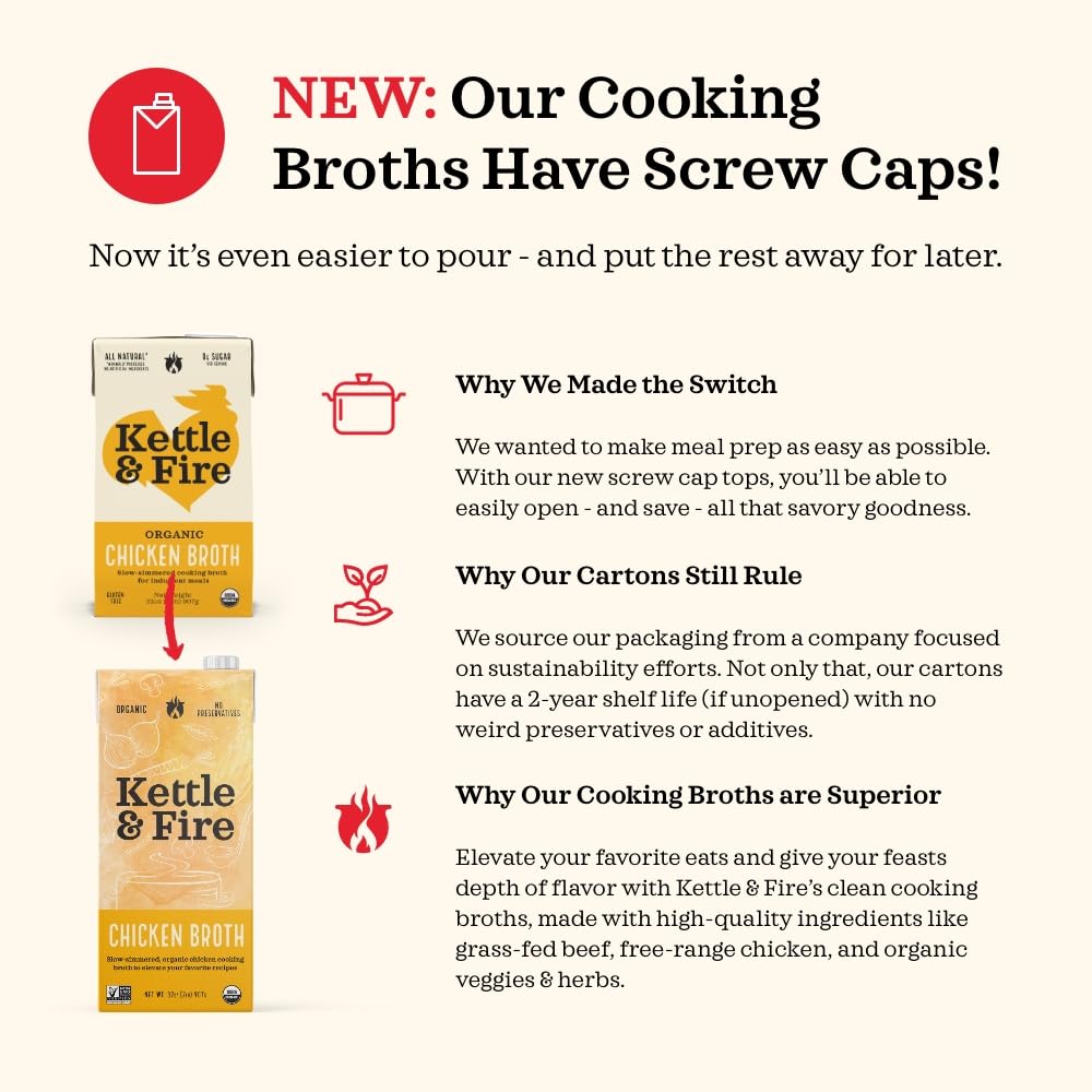 Low Sodium Chicken Broth Pack of 4 Organic 32 oz F46835