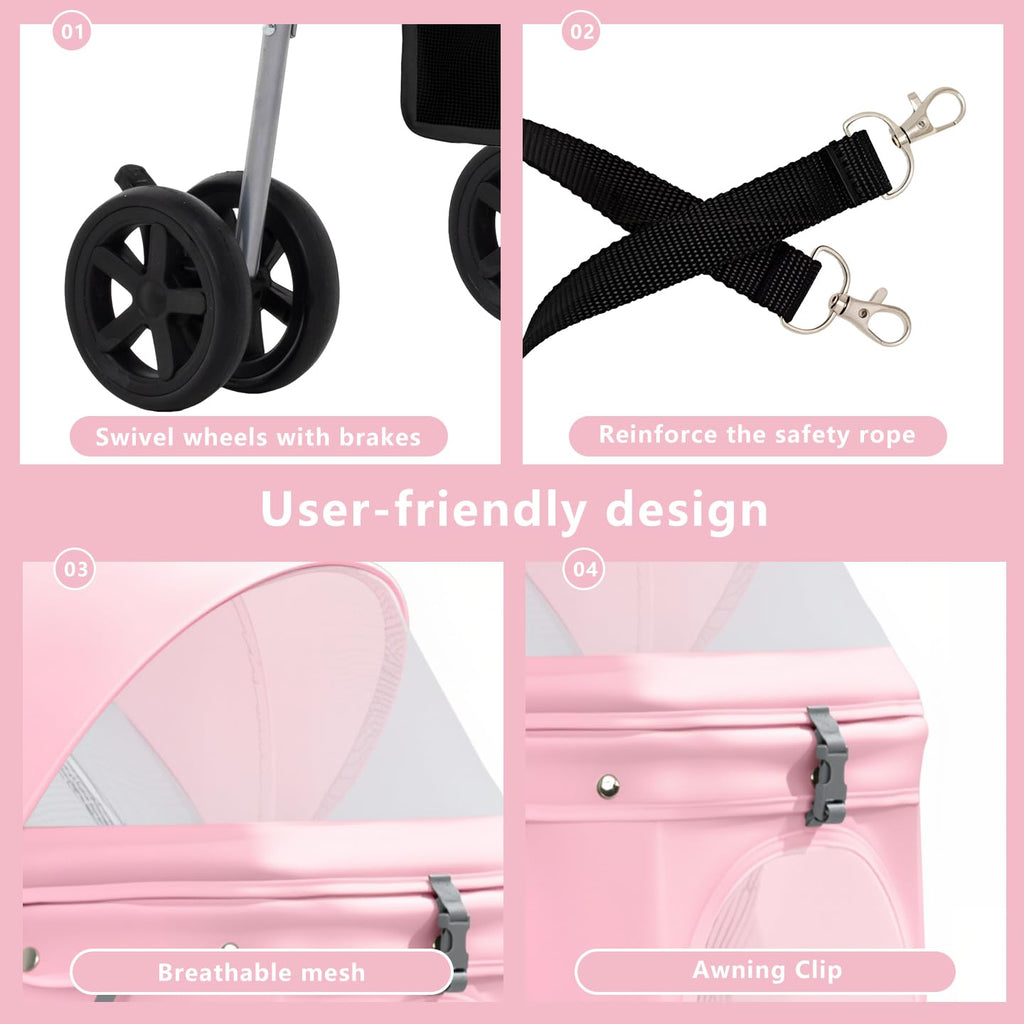 Pink Pet Stroller N78432