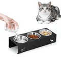 15° Tilted Stainless Steel Cat Bowls 3 Pack D727
