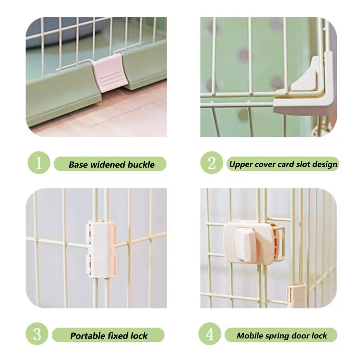 3/4-Tier Cat Cage Playpen with Hammock F4330