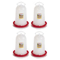 3 Gallon Plastic Gravity Fed Waterer 4-Pack L9954