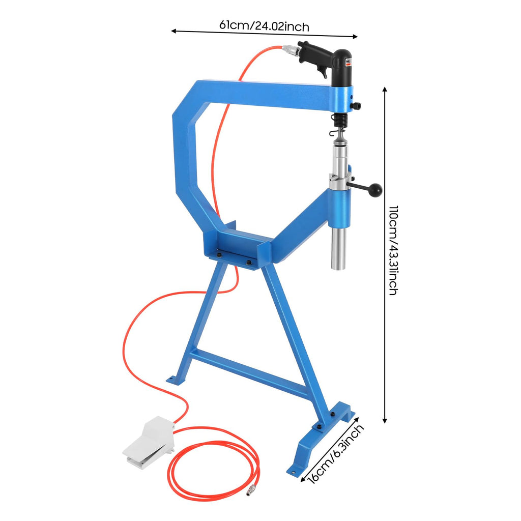 Pneumatic Planishing Hammer Metal Shrinker Stretcher with Stand & Pedal Z4984