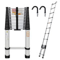 20.3ft Aluminum Telescoping Ladder with Hooks G70624