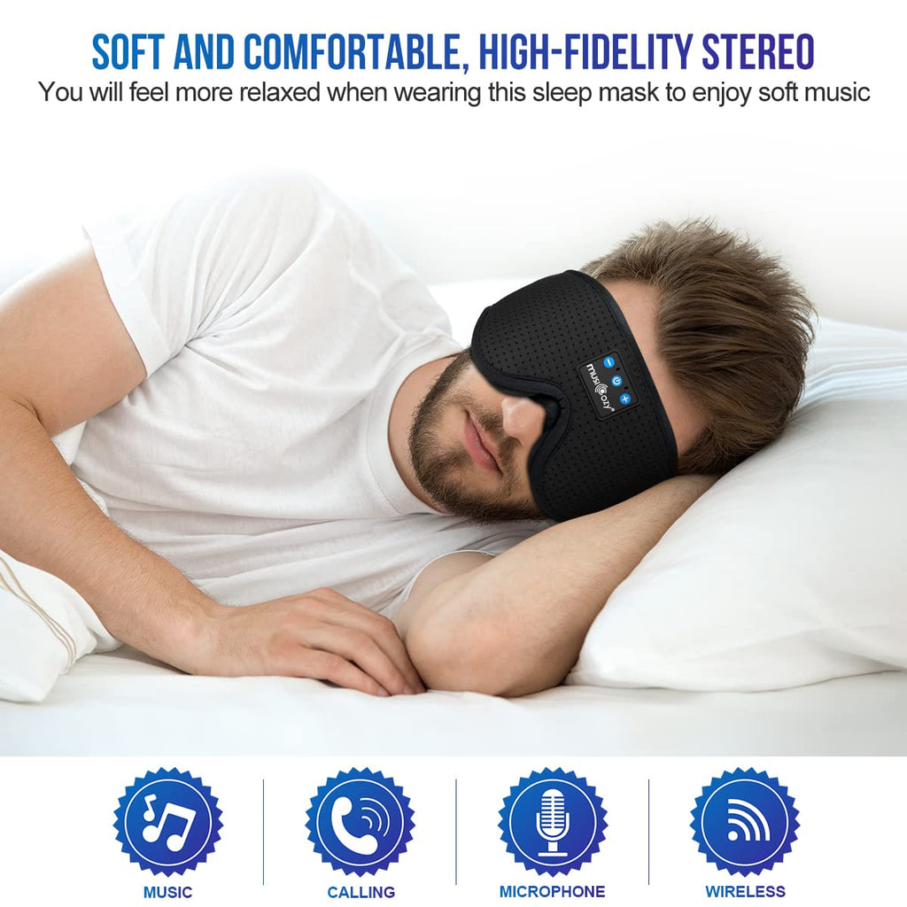 3D Bluetooth Sleep Mask Headphones Pack of 2 O936
