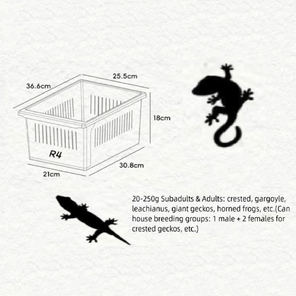 2-Tier Stackable Reptile Enclosure with Sliding Drawer Doors T102995