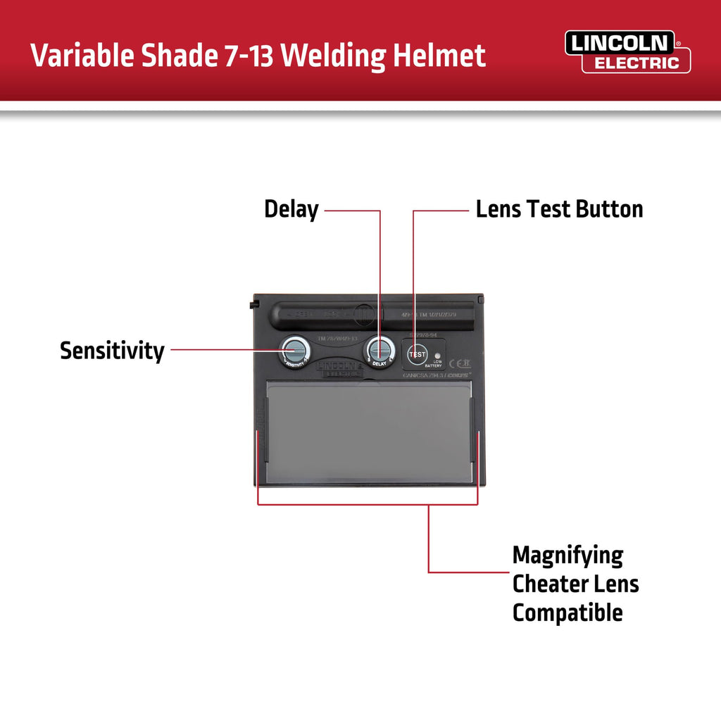 Auto Darkening Welding Helmet Shade 7-13 E69484