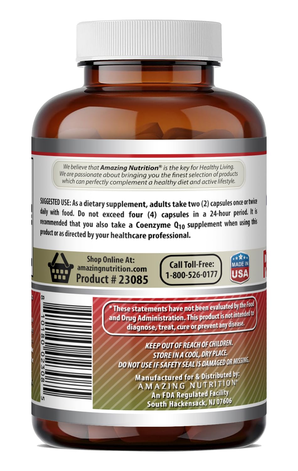 Red Yeast Rice 1200mg Capsules Supplement 120 Count 3 Pack F72068