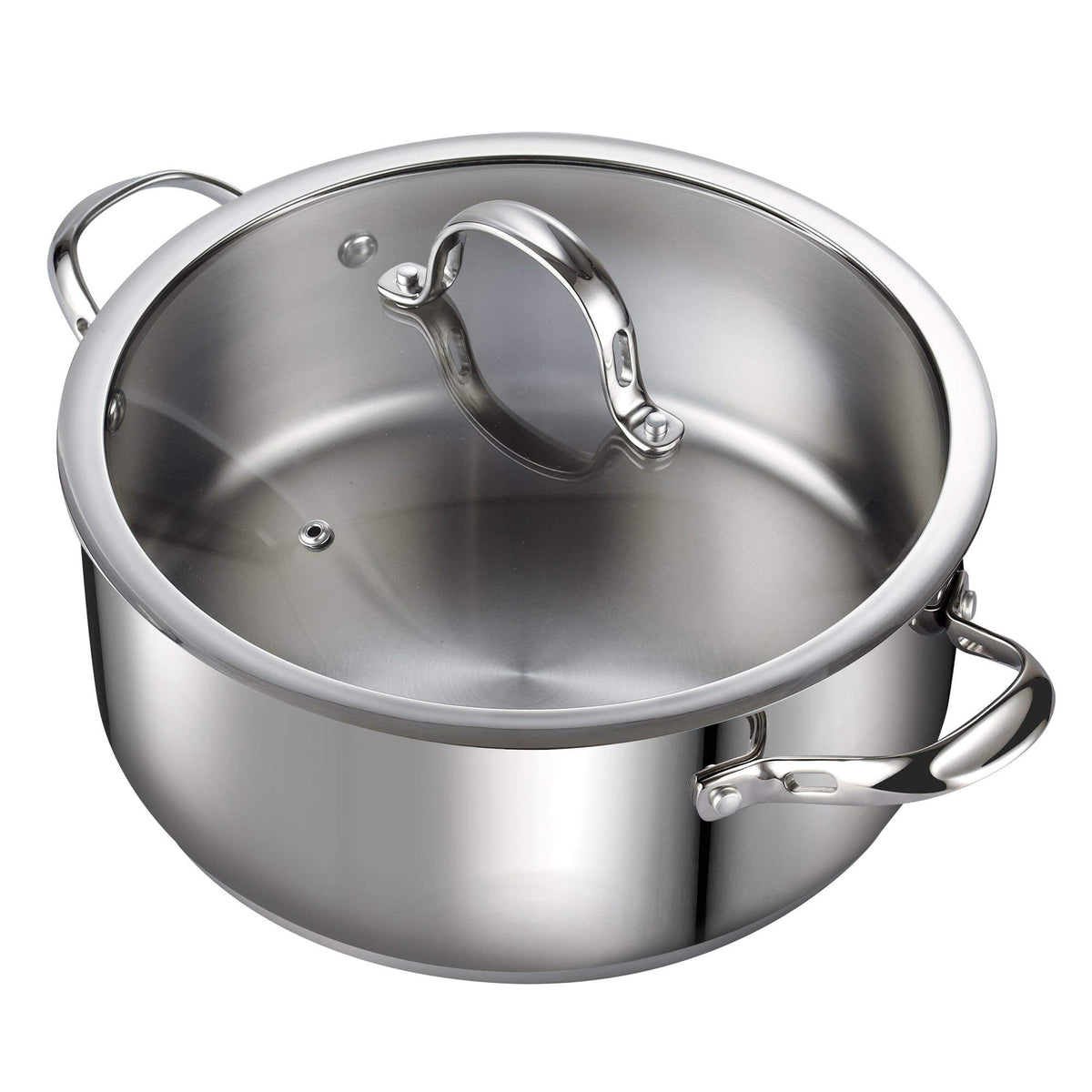 7 Quart Stainless Steel Stock Pot with Lid T5667