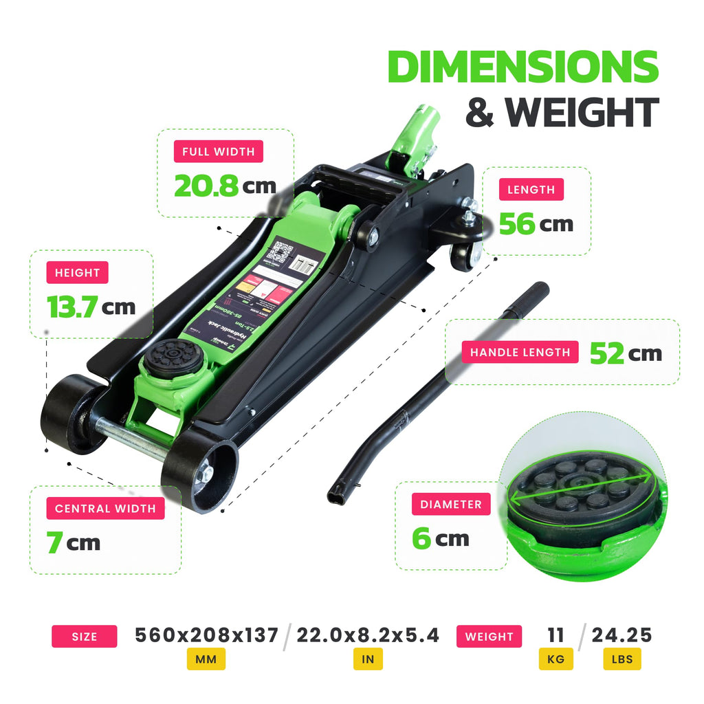 2.5 Ton Low Profile Hydraulic Floor Jack F18201