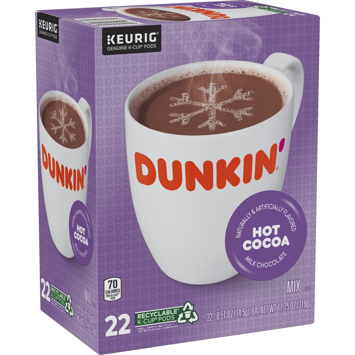 Milk Chocolate Hot Cocoa 22 Keurig Pods B694