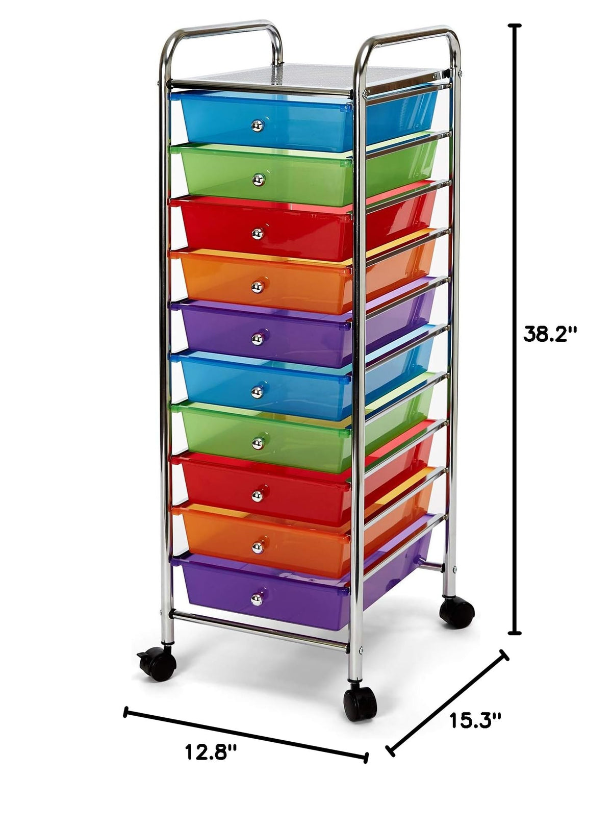 10 Drawer Rolling Storage Cart U468