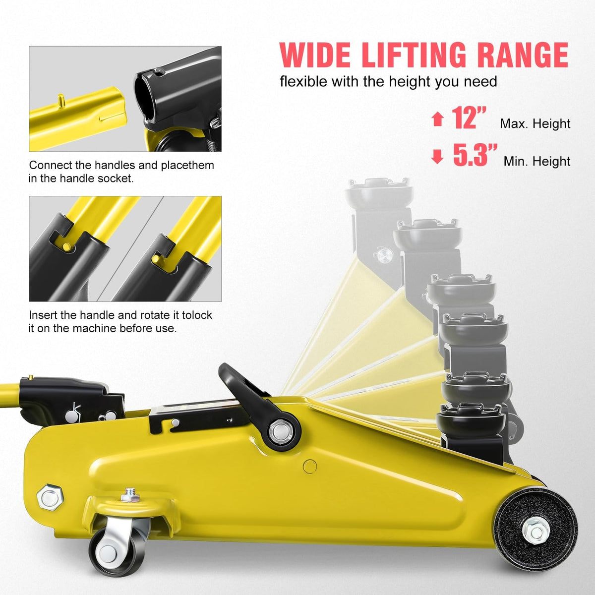 1.5 Ton Hydraulic Trolley Floor Jack E8684