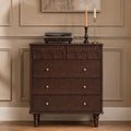 100% Solid Wood 5 Drawers Nightstand W75381