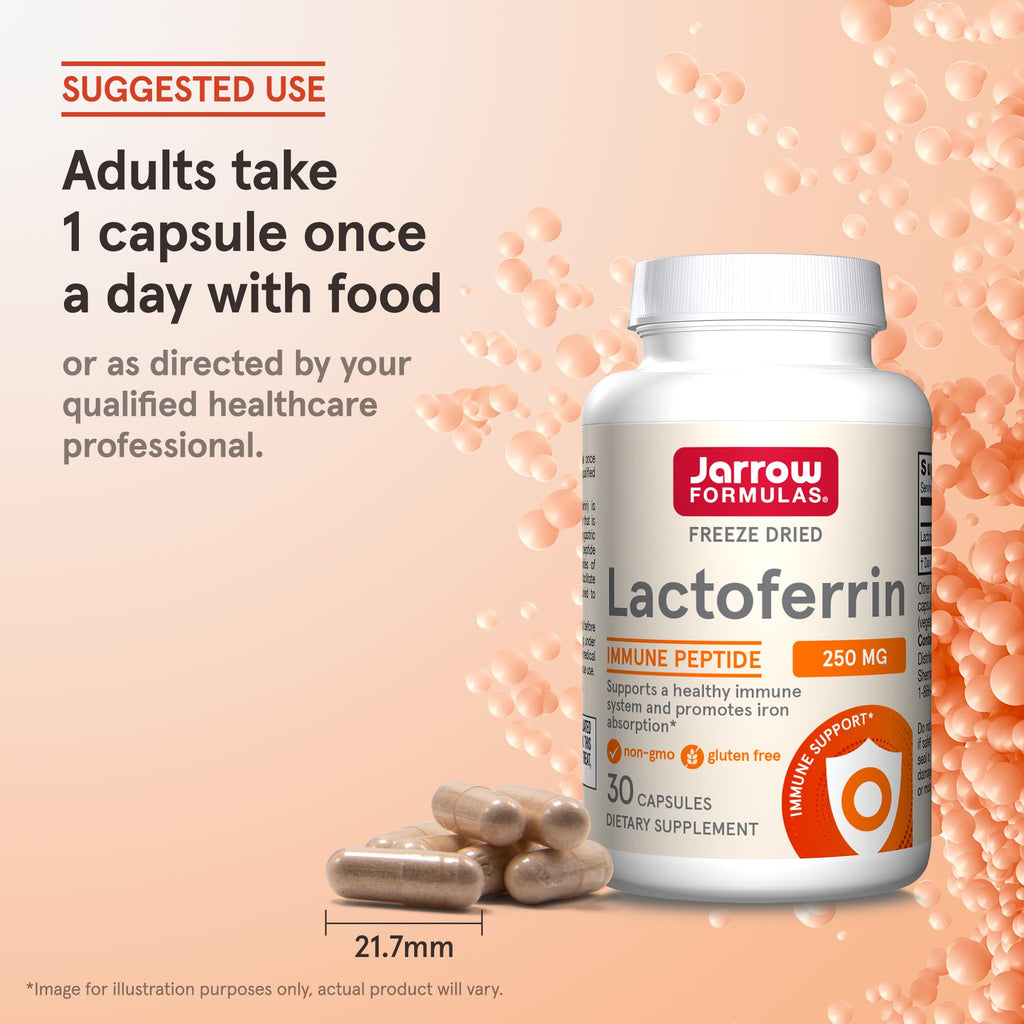 Lactoferrin Supplements 250 mg 30 Capsules N91473