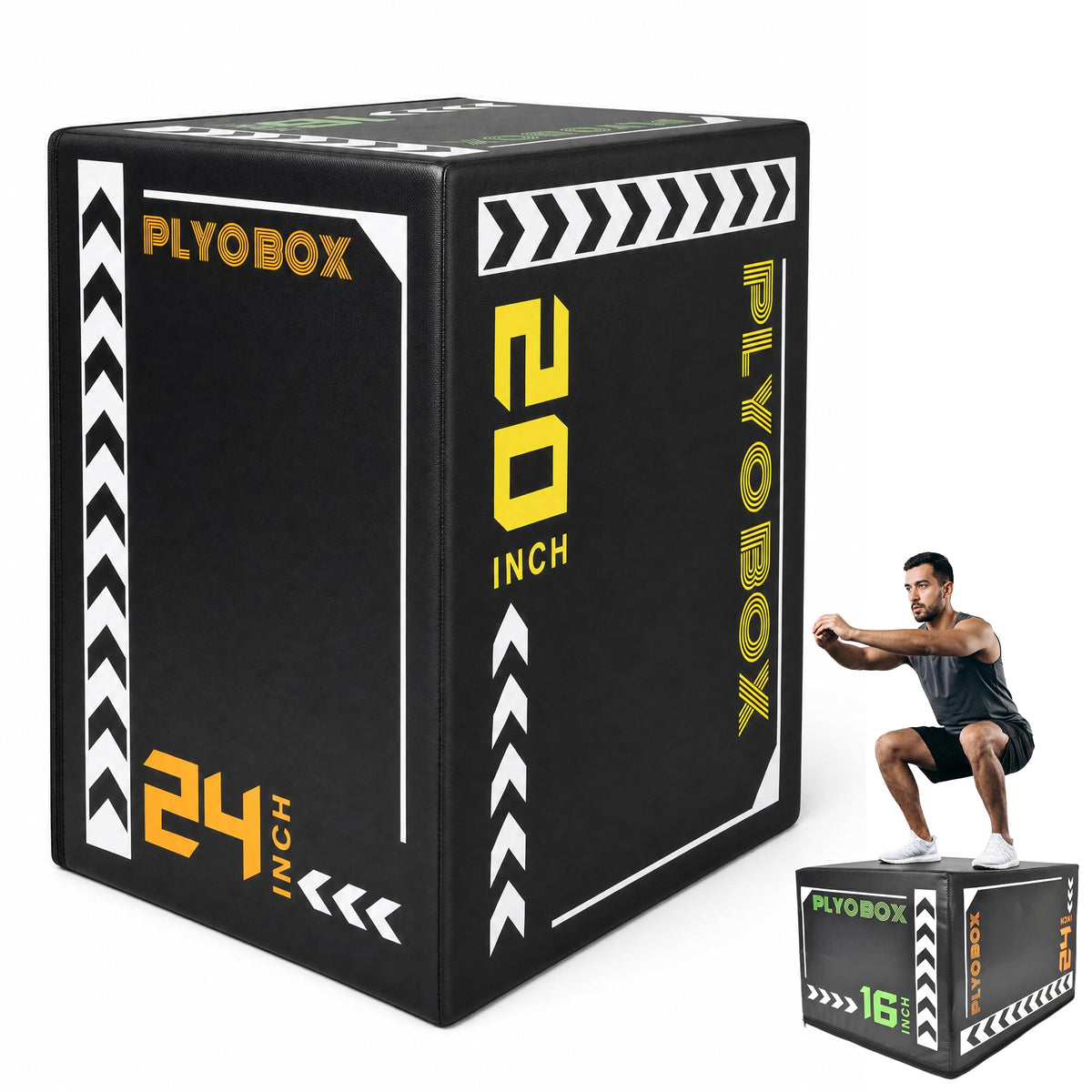 3-in-1 Foam Plyometric Jump Box P403