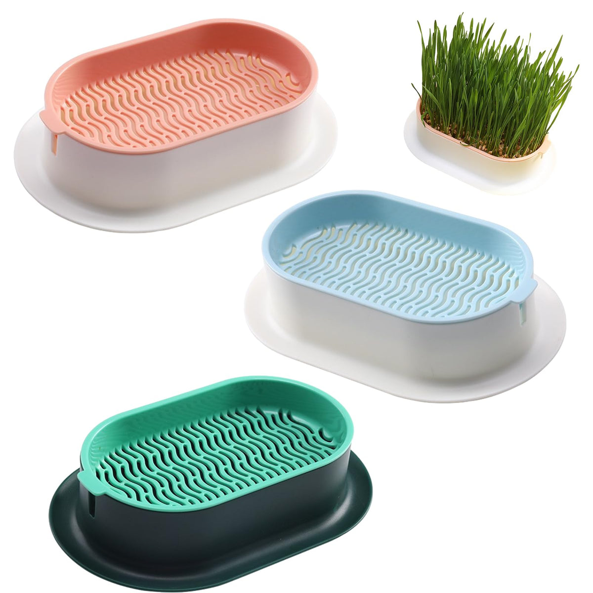 3 Pack Hydroponic Seed Sprout Tray P825737