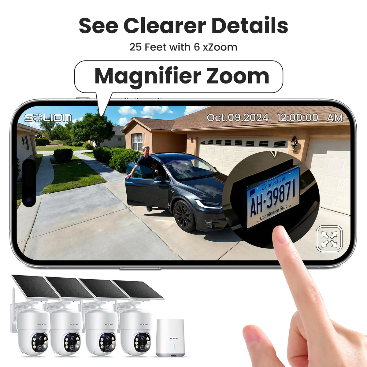 5MP Wireless Outdoor Security Cameras 4-Cam Kit C557029