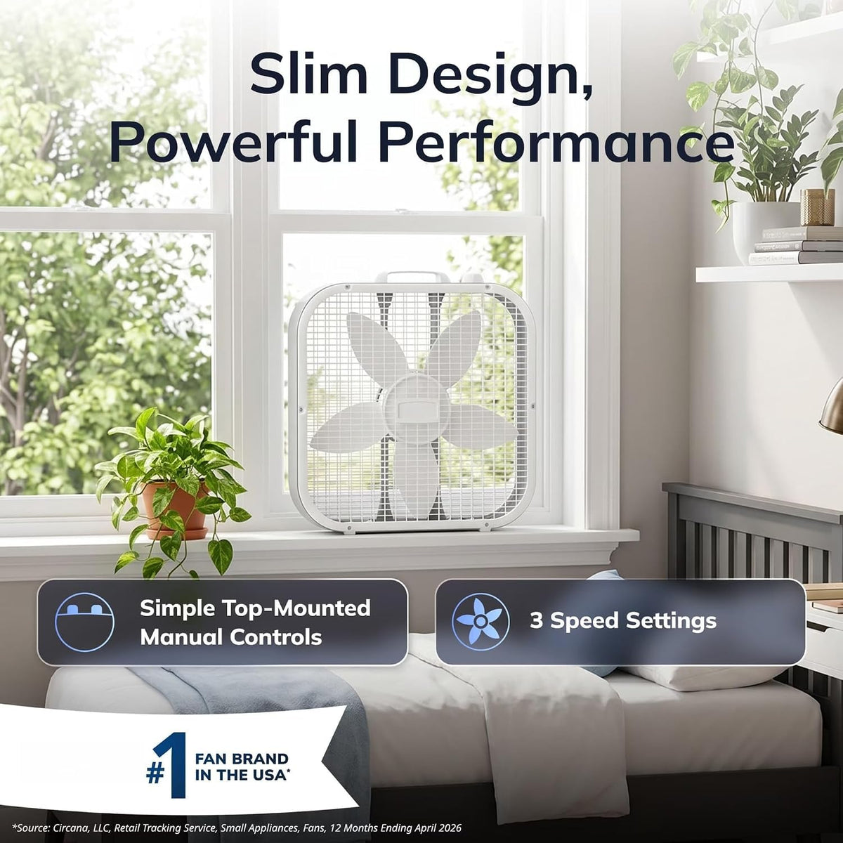 20" 3-Speed Weather-Resistant Box Fan P3030