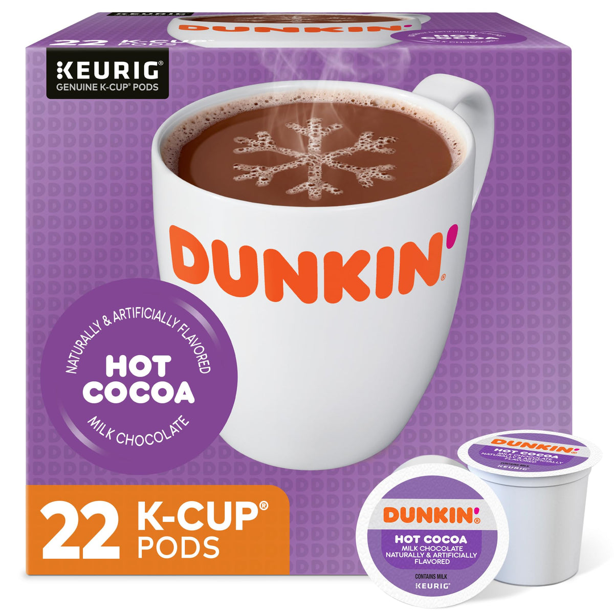 Milk Chocolate Hot Cocoa 22 Keurig Pods B694