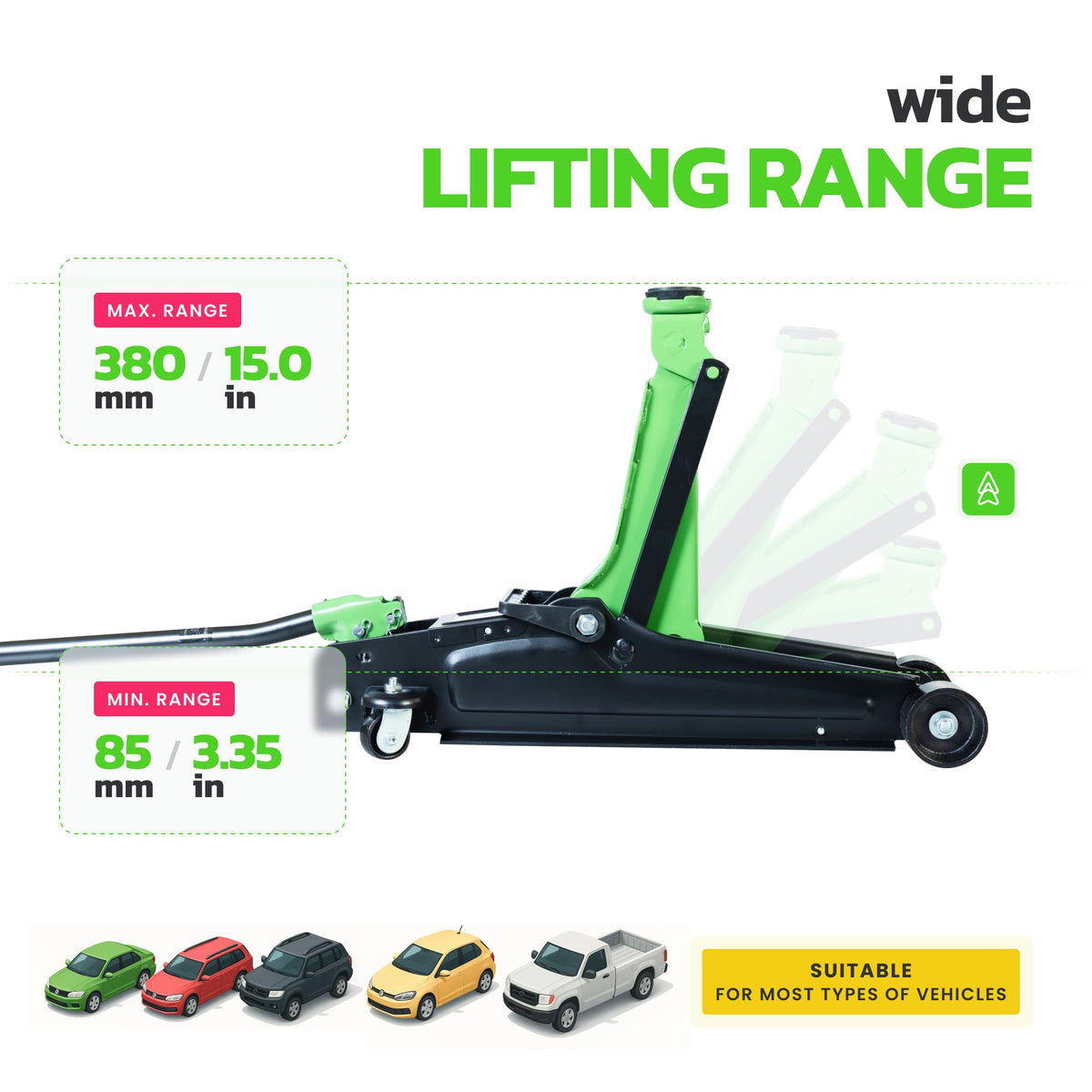 2.5 Ton Low Profile Hydraulic Floor Jack F18201