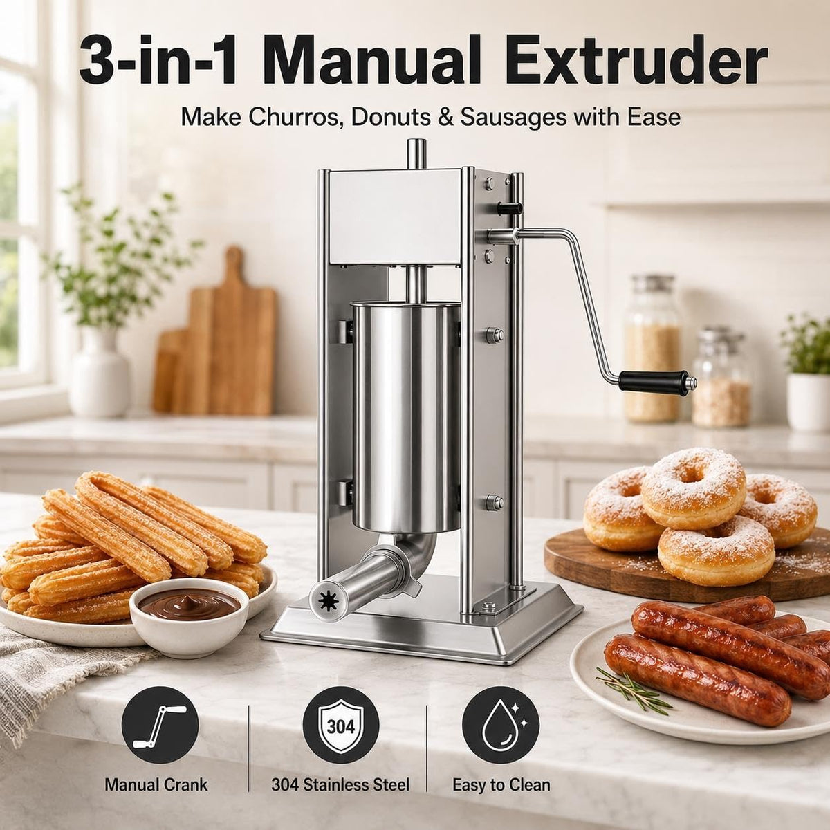 Churro Machine & Sausage Stuffer Combo U5223