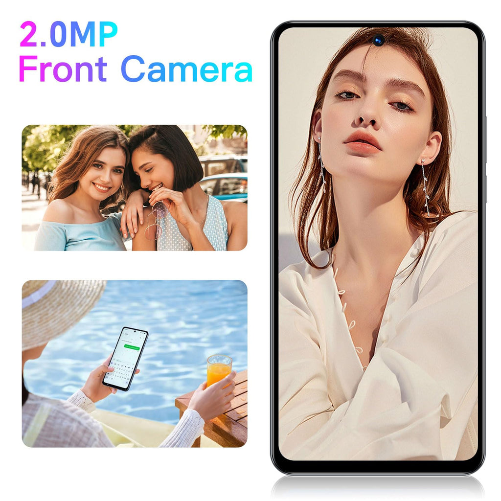 Unlocked Smartphone 6.56 inch HD Display 2GB RAM 32GB ROM Dual SIM Android Phone A4504