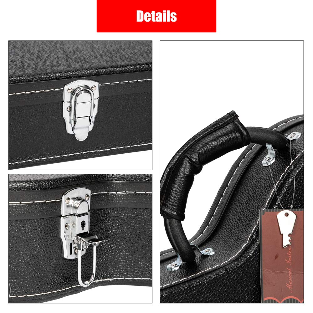 42-Inch Hard Electric Guitar Case with Lock Latch Z4145