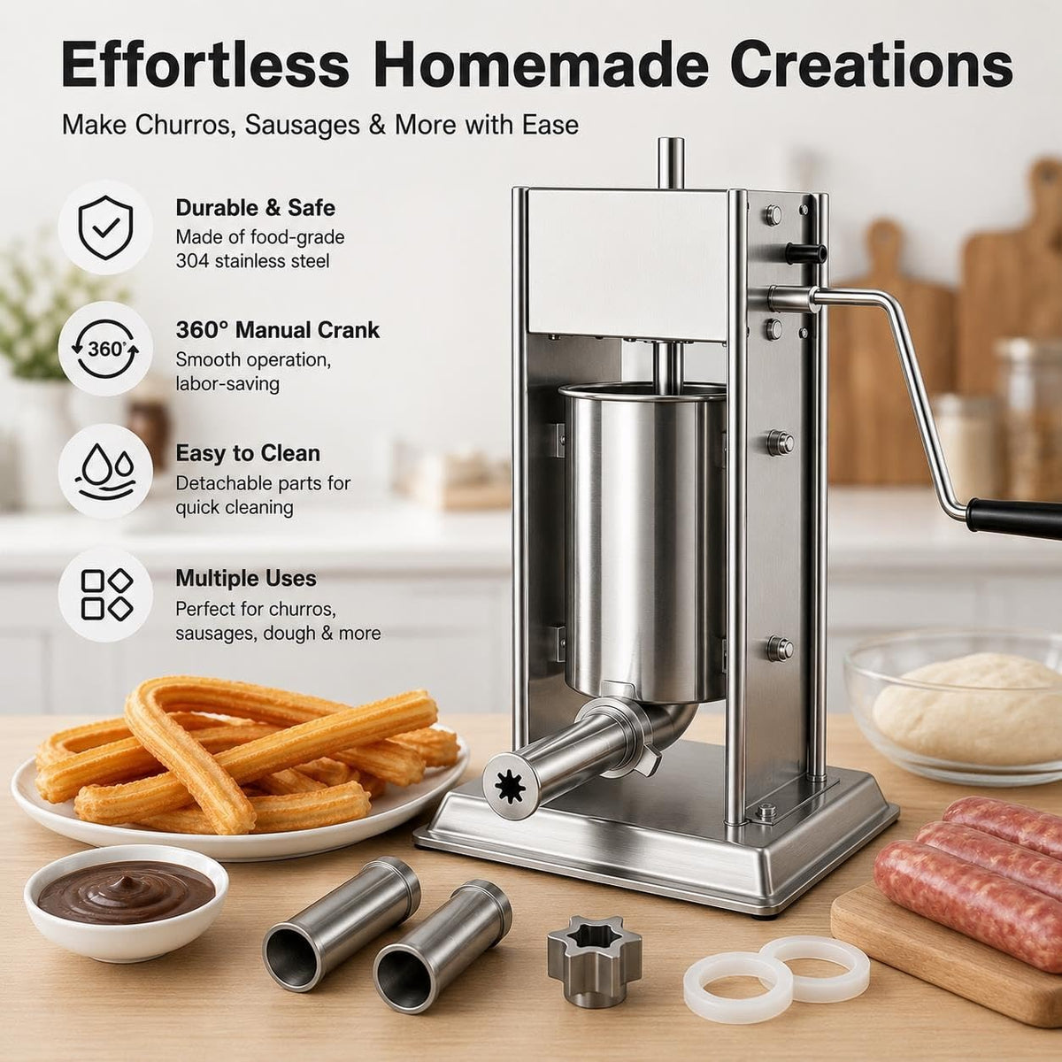 Churro Machine & Sausage Stuffer Combo U5223
