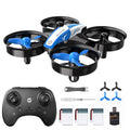 Mini Drone RC Nano Quadcopter with Auto Hovering 3D Flips and 3 Batteries Blue F567559