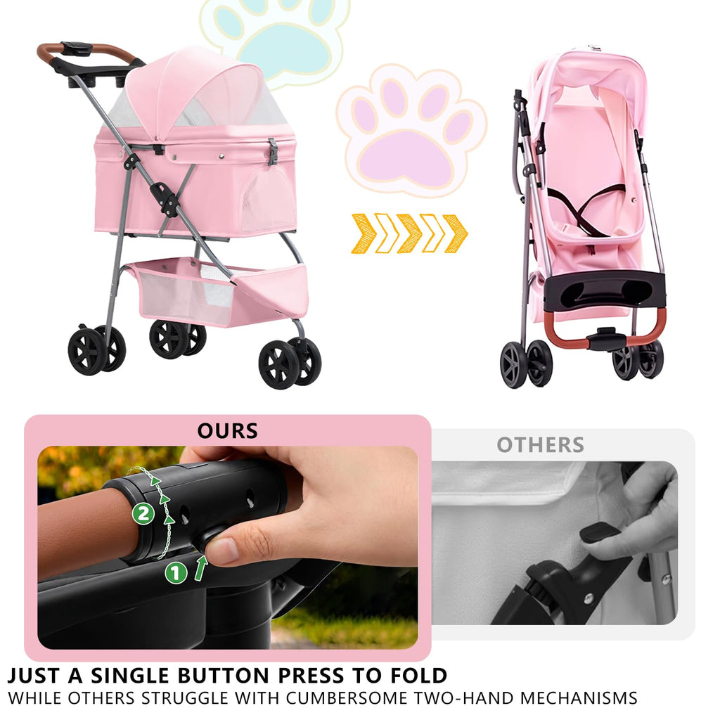 Pink Pet Stroller N78432