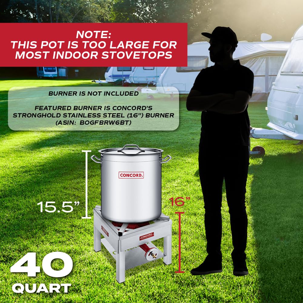 40 Quart Stainless Steel Stock Pot T26329