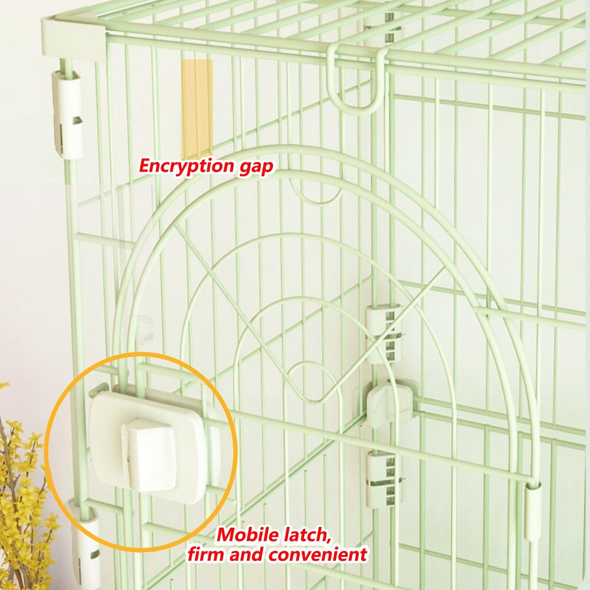 3/4-Tier Cat Cage Playpen with Hammock F4330