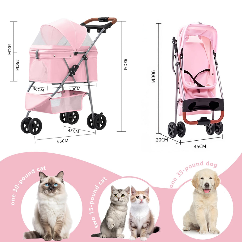 Pink Pet Stroller N78432