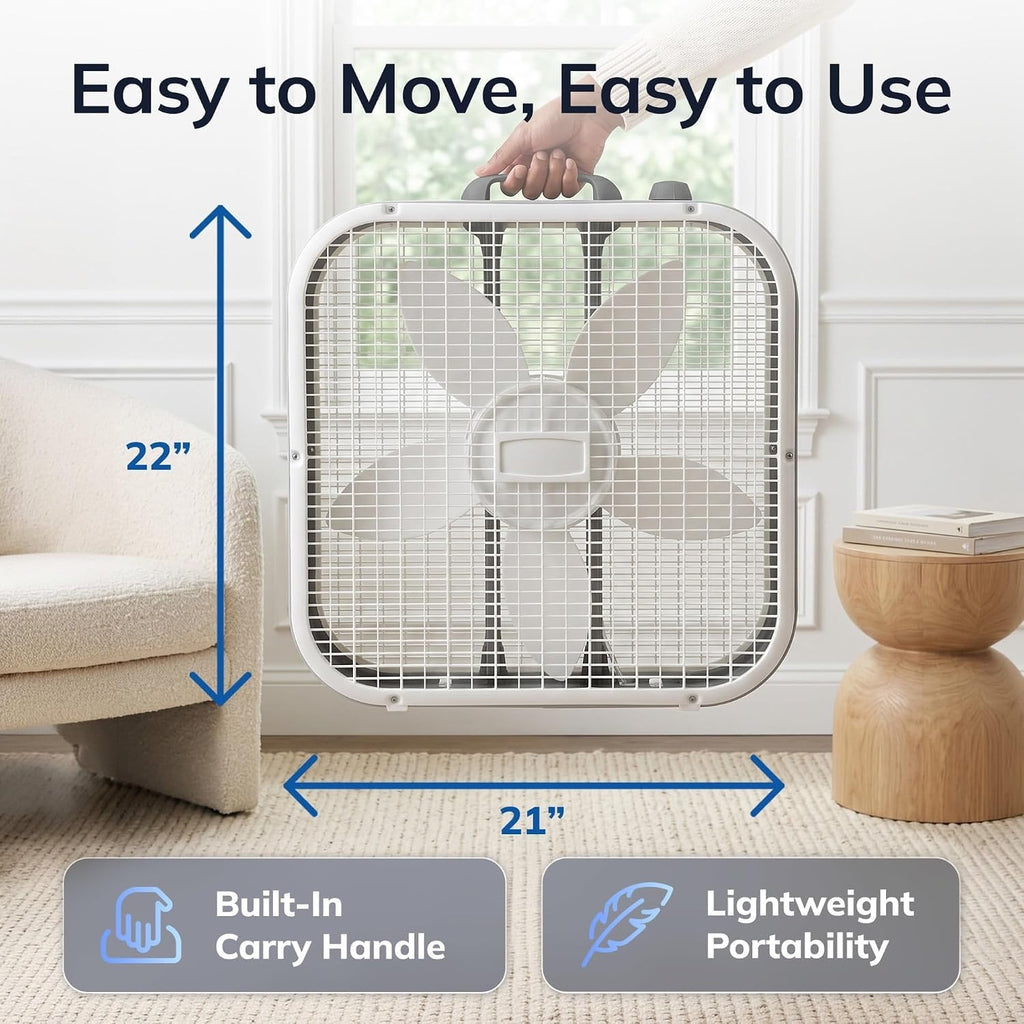 20" 3-Speed Weather-Resistant Box Fan P3030